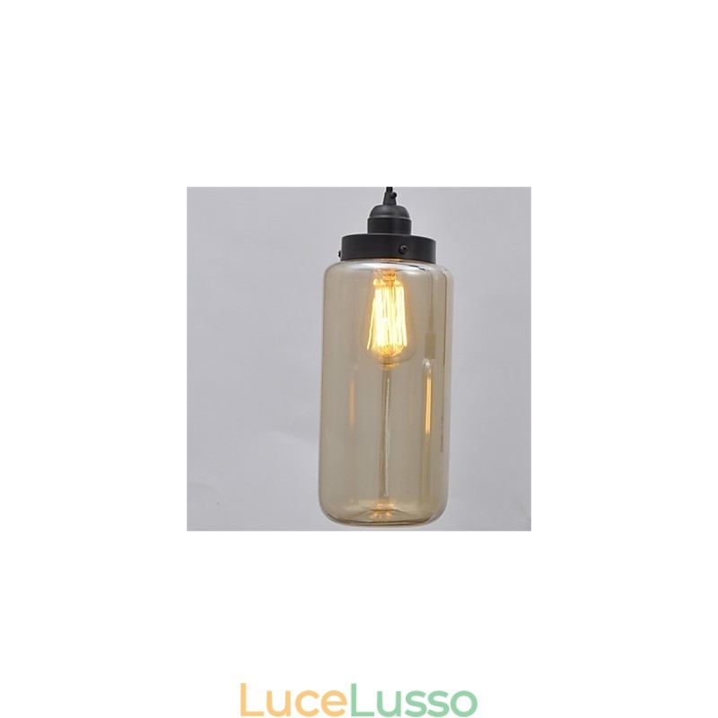 Lampadario singolo in vetro minimalista retrò americano