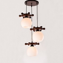 Lampada a sospensione in legno massello semplice e moderna in vetro da pranzo con timone di nave mediterranea europea