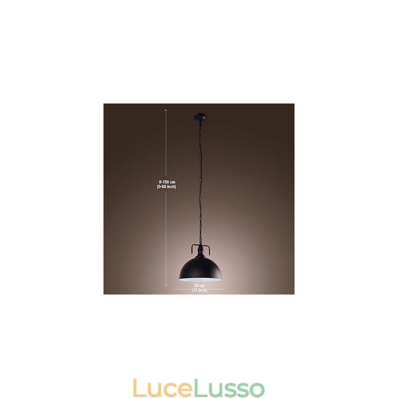 Lampada a sospensione in stile mini ciotola retrò classica tradizionale