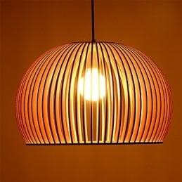 Stile di design Circolare Caratteristica L Lampada a sospensione 1 luce Legno