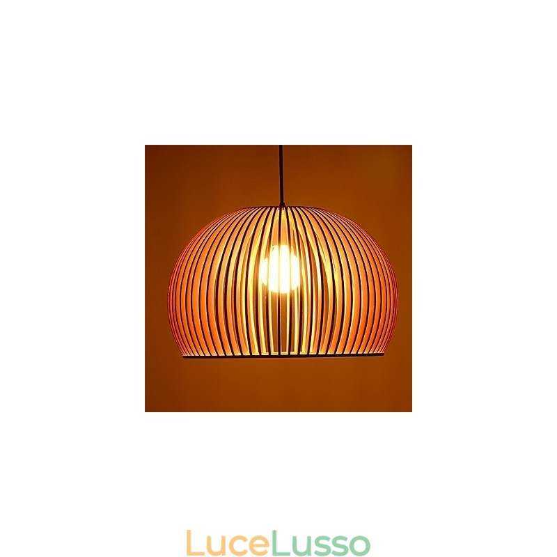 Stile di design Circolare Caratteristica L Lampada a sospensione 1 luce Legno