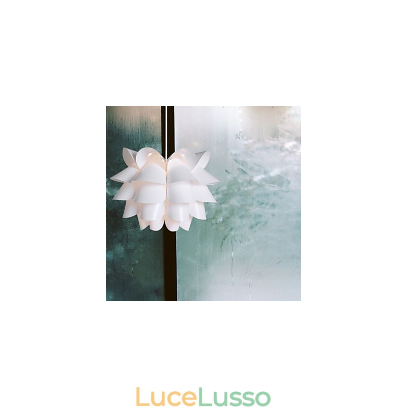 Lampada a goccia con loto bianco, moderna e contratta, idea nordica