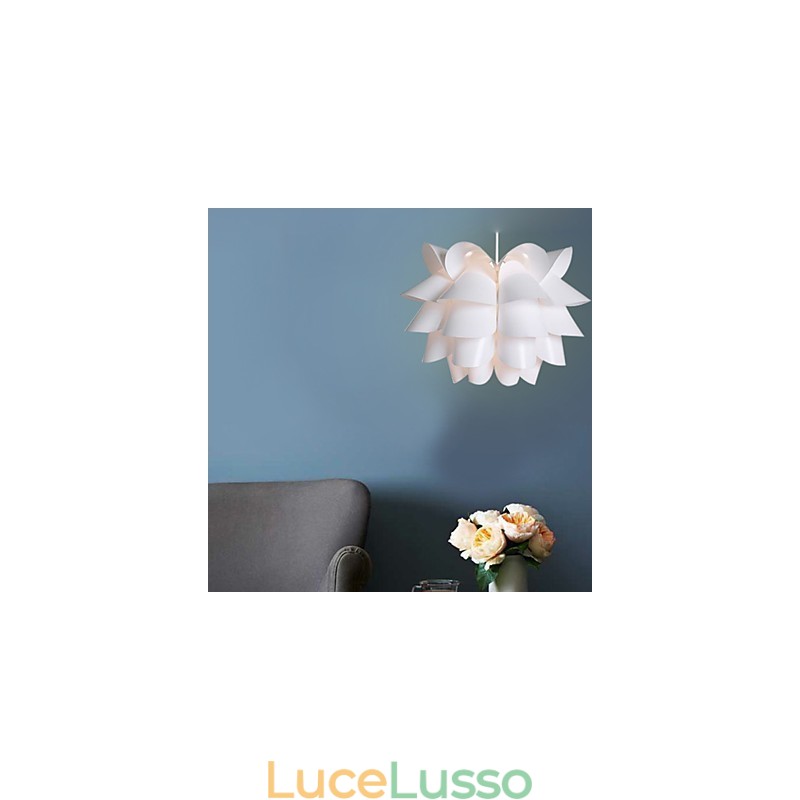 Lampada a goccia con loto bianco, moderna e contratta, idea nordica