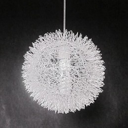 Lampada a sospensione moderna e contemporanea in metallo a forma di globo