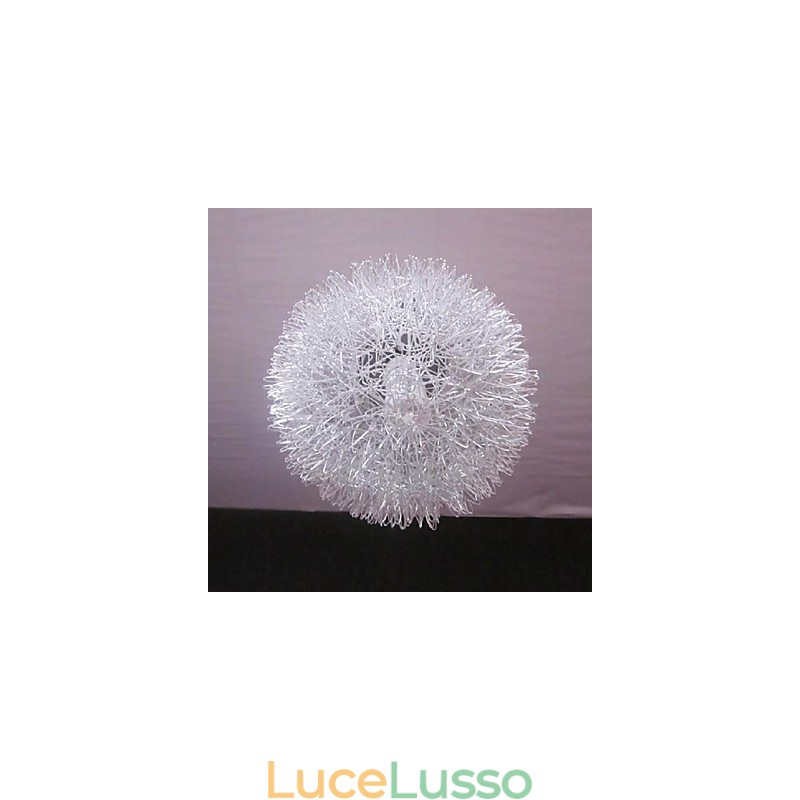 Lampada a sospensione moderna e contemporanea in metallo a forma di globo