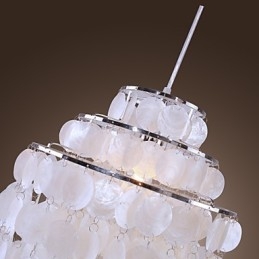 Lampada a sospensione cromata moderna e contemporanea in stile mini