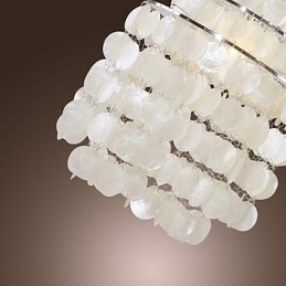 Lampada a sospensione cromata moderna e contemporanea in stile mini