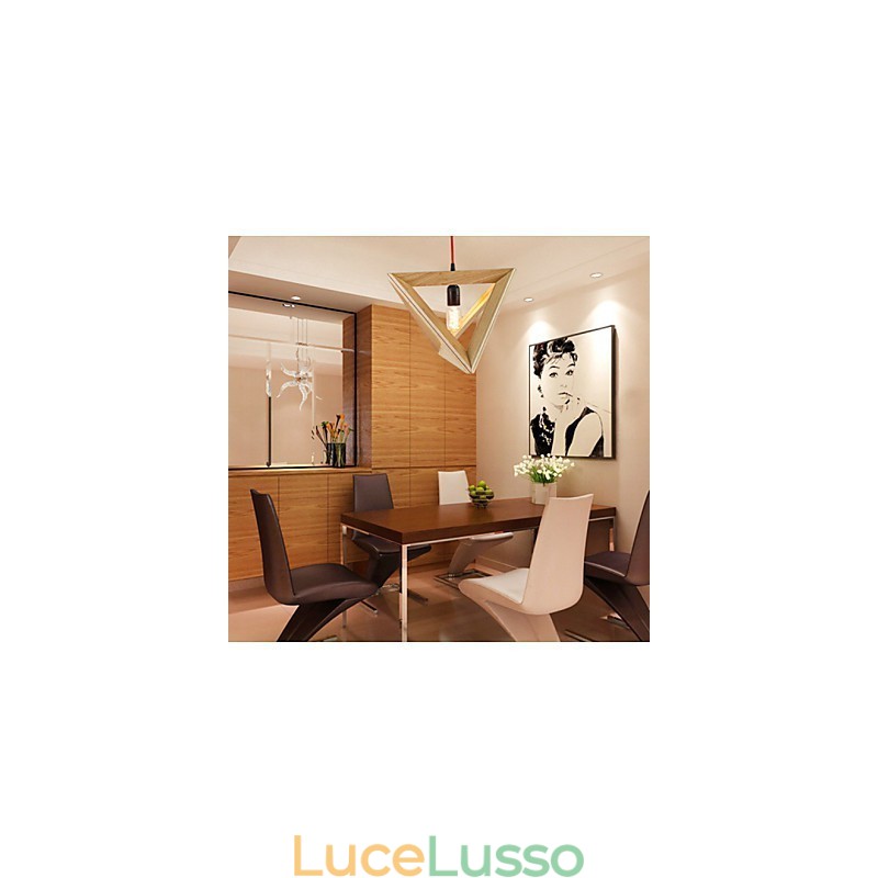 Moderna lampada a sospensione in legno Lampade a sospensione semplici Lampada a sospensione da bar