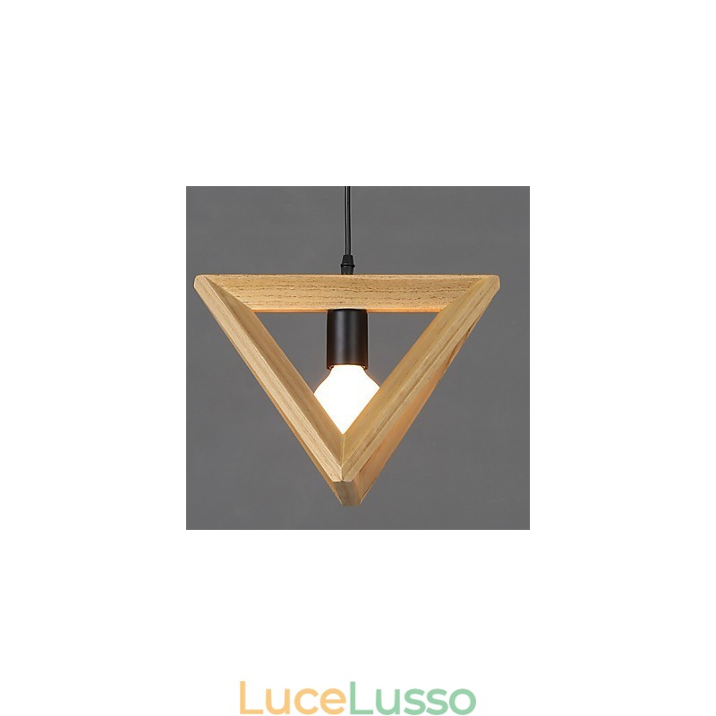 Moderna lampada a sospensione in legno Lampade a sospensione semplici Lampada a sospensione da bar