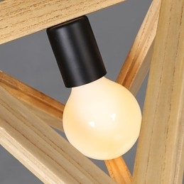 Moderna lampada a sospensione in legno Lampade a sospensione semplici Lampada a sospensione da bar