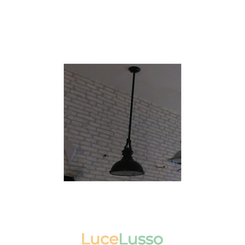 Lampadario in ferro battuto americano Lampadario a vento industriale nero a testa singola