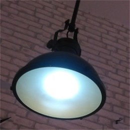 Lampadario in ferro battuto americano Lampadario a vento industriale nero a testa singola