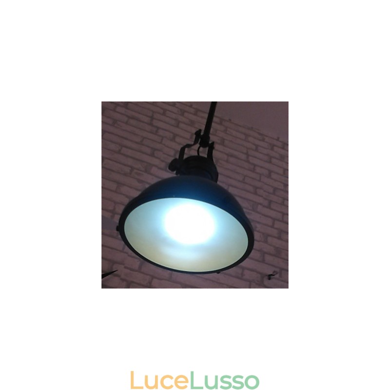 Lampadario in ferro battuto americano Lampadario a vento industriale nero a testa singola