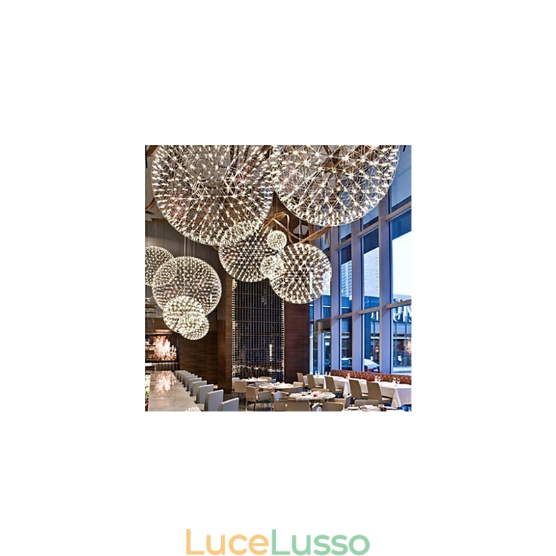 Lampadario contemporaneo creativo rotondo Droplight Lampada Luce