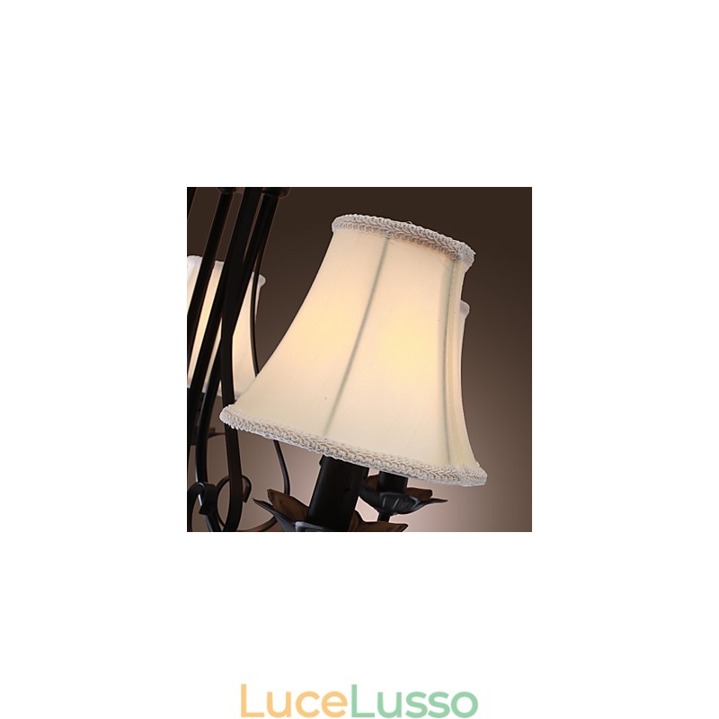 Lampadario tradizionale classico in ottone antico
