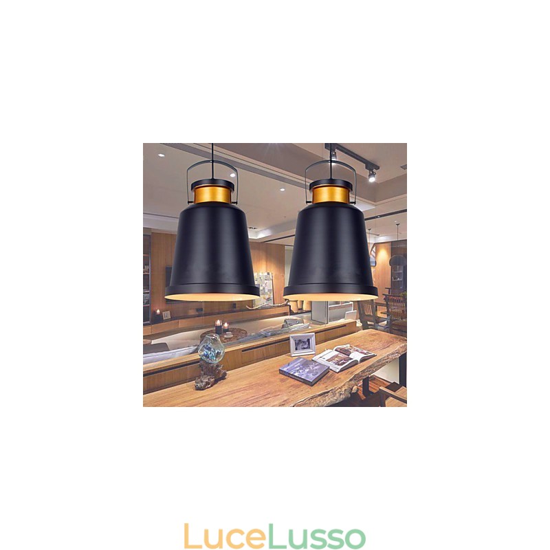 Lampada a sospensione retrò in metallo Lampada a sospensione da caffè