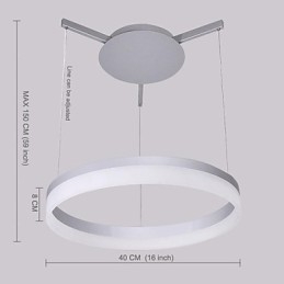 Moderno Contemporaneo Altri Lampada a Sospensione in Metallo