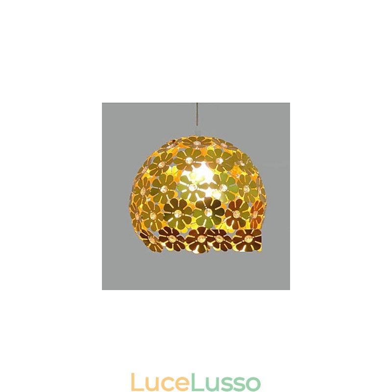 Moderna sfera di fiori di prugna a testa singola in cristallo a goccia