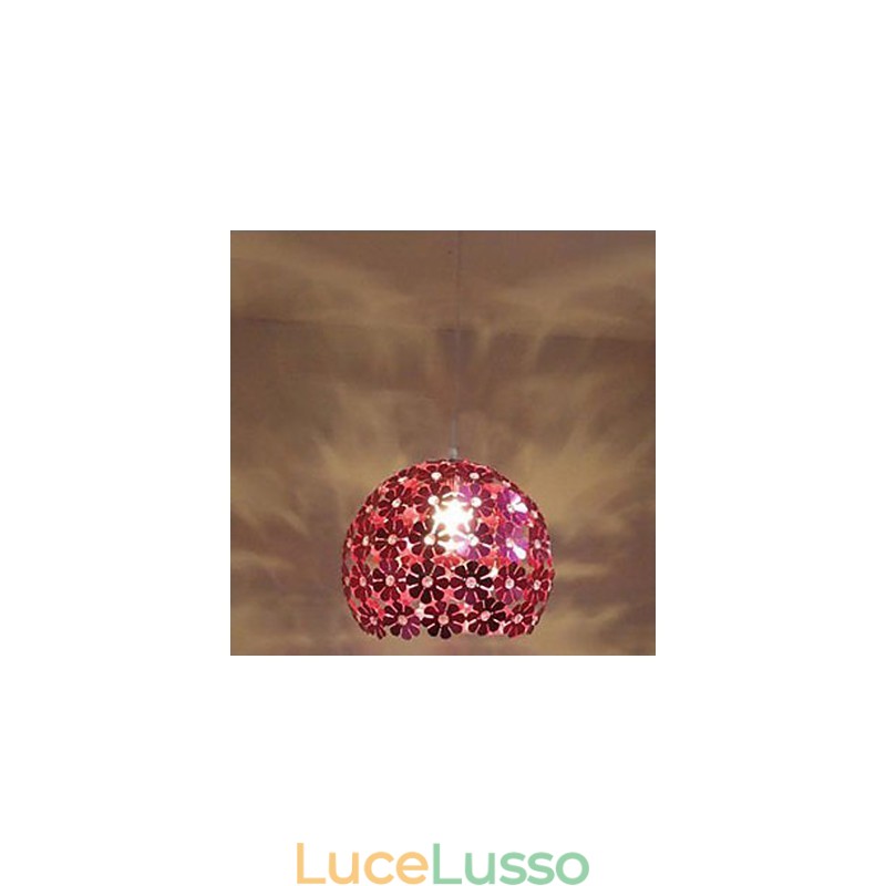 Moderna sfera di fiori di prugna a testa singola in cristallo a goccia