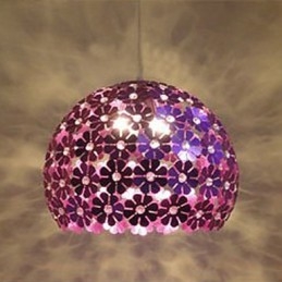 Moderna sfera di fiori di prugna a testa singola in cristallo a goccia