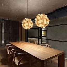 Lampada a sospensione moderna fai da te a forma di palla da 25 cm