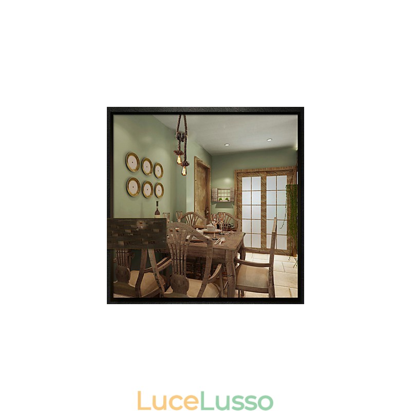 Lampadario creativo multifunzione in corda di canapa