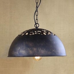 Paranco a catena in ferro battuto dell'industria americana Nostalgia Mezzo cerchio Droplight Restauro di modi antichi