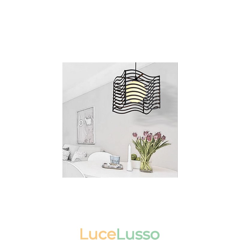 Lampada a sospensione moderna in metallo contemporaneo