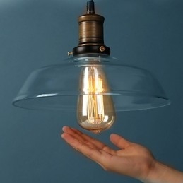 Moderna lampada a sospensione in vetro Lampade a sospensione semplici Lampada a sospensione da bar