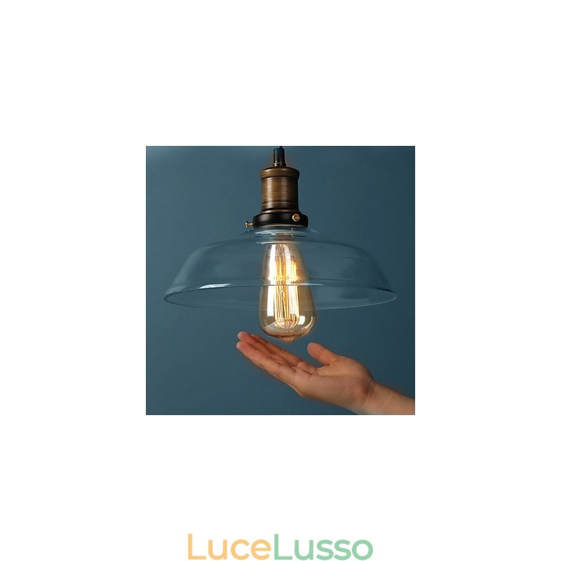 Moderna lampada a sospensione in vetro Lampade a sospensione semplici Lampada a sospensione da bar