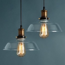 Moderna lampada a sospensione in vetro Lampade a sospensione semplici Lampada a sospensione da bar