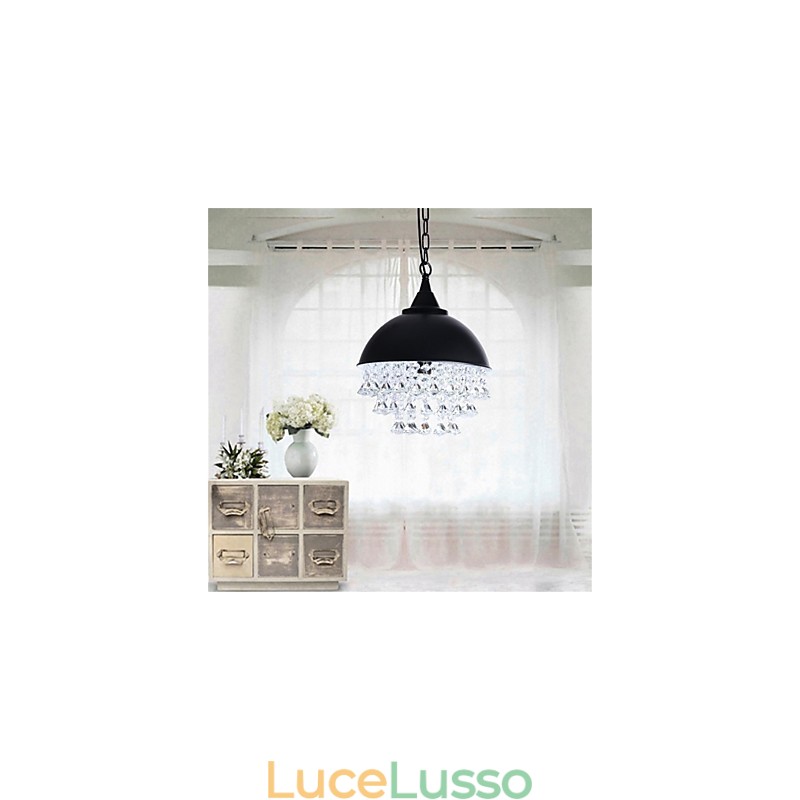 Lampadario in ferro a forma di mela, stile retrò minimalista americano, con una sola testa