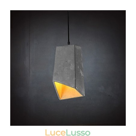Lampada a sospensione in cemento retrò contemporanea e contratta Lampada a sospensione in cemento retrò contemporanea e contratta