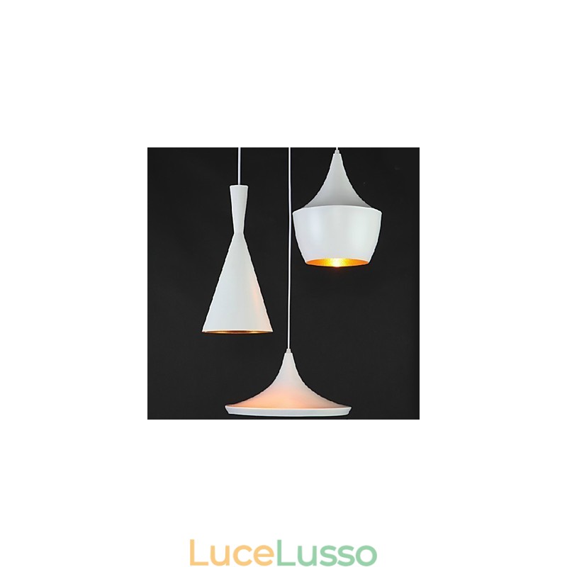 Lampada a sospensione in metallo dipinto