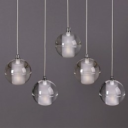 1 lampada a sospensione in pietra di cristallo e vetro, lampada a sospensione da caffè, illuminazione decorativa a sospensione