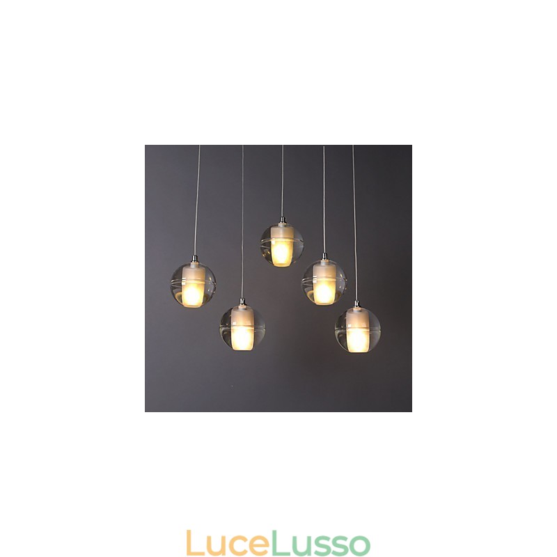 1 lampada a sospensione in pietra di cristallo e vetro, lampada a sospensione da caffè, illuminazione decorativa a sospensione