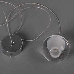 1 lampada a sospensione in pietra di cristallo e vetro, lampada a sospensione da caffè, illuminazione decorativa a sospensione