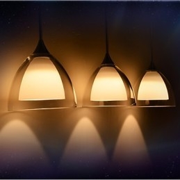 1 luce Lampada a sospensione a due strati in vetro trasparente Cromo lucido