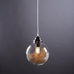 Moderno Contemporaneo Tradizionale Classico Vintage Lanterna Country Nichel Vetro Lampada a Sospensione Sala da Pranzo