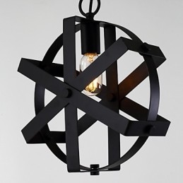 Lampadario decorativo in stile vintage, stile industriale, rotondo, per la casa, loft