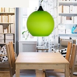 Lampadario in vetro colorato alla moda semplice