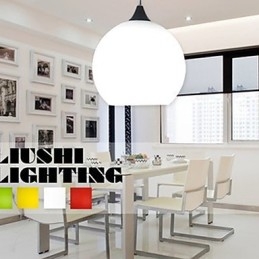 Lampadario in vetro colorato alla moda semplice