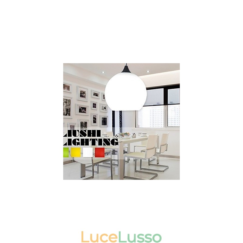 Lampadario in vetro colorato alla moda semplice