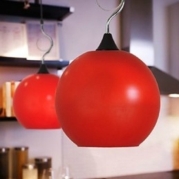 Lampadario in vetro colorato alla moda semplice