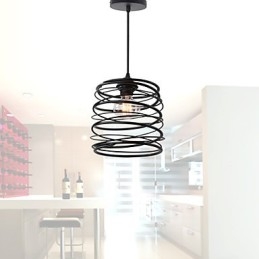 Rustic Lodge Retro Country Mini Style Dipinto Lampada a sospensione in metallo Garage