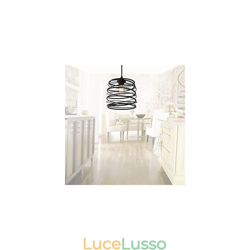 Rustic Lodge Retro Country Mini Style Dipinto Lampada a sospensione in metallo Garage