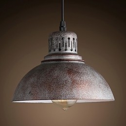 Lampada a sospensione in metallo con verniciatura in stile retrò mini per esterni