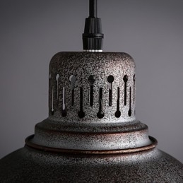 Lampada a sospensione in metallo con verniciatura in stile retrò mini per esterni