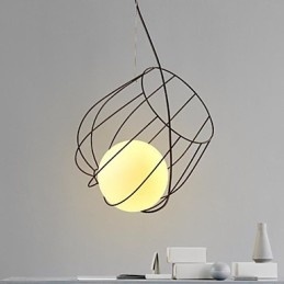 Lampada a sospensione in metallo di Retro Designers
