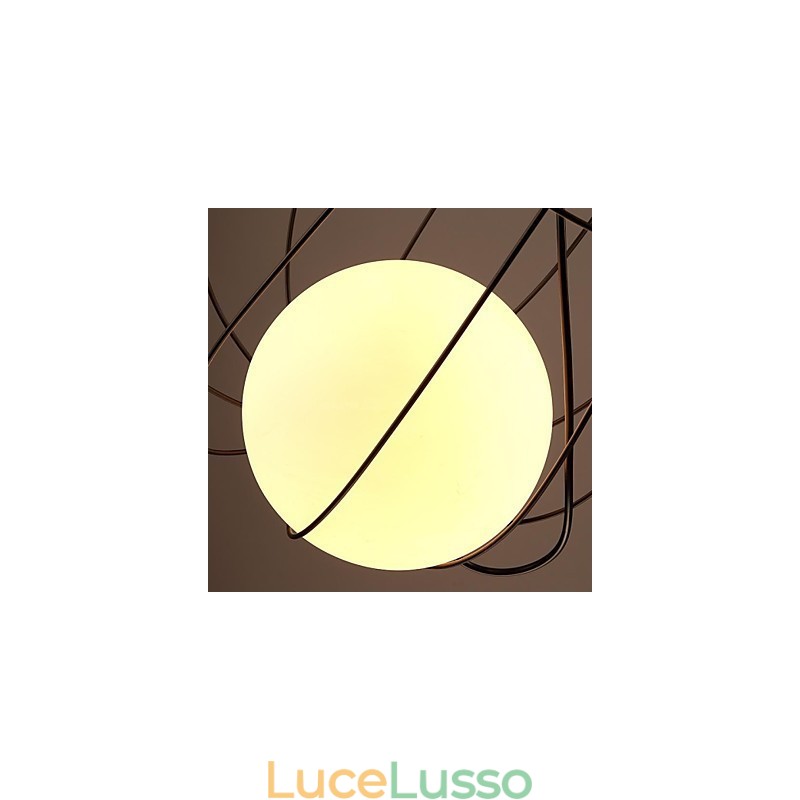 Lampada a sospensione in metallo di Retro Designers